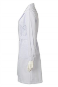 SKNU011 produces group medical body robes to provide doctor skirts and long-body doctor skirts, and the price of medical body robe manufacturer Shute doctor skirts front view